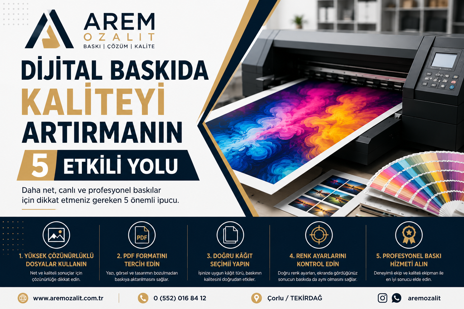 Çorlu Ozalit ve Dijital Baskı Hizmeti Seçerken Nelere Dikkat Edilmeli?